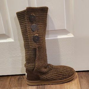 Women's Ugg Classic Cardy Button Detailed Knit Boots